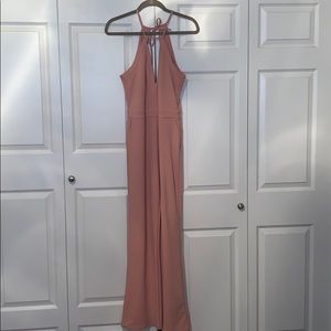 Blush key whole jumpsuit